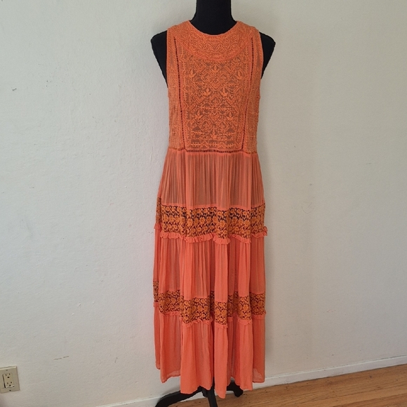 Sam Edelman Sundance Yasmina Tiered Maxi Dress Great Condition Sz S - Picture 1 of 11